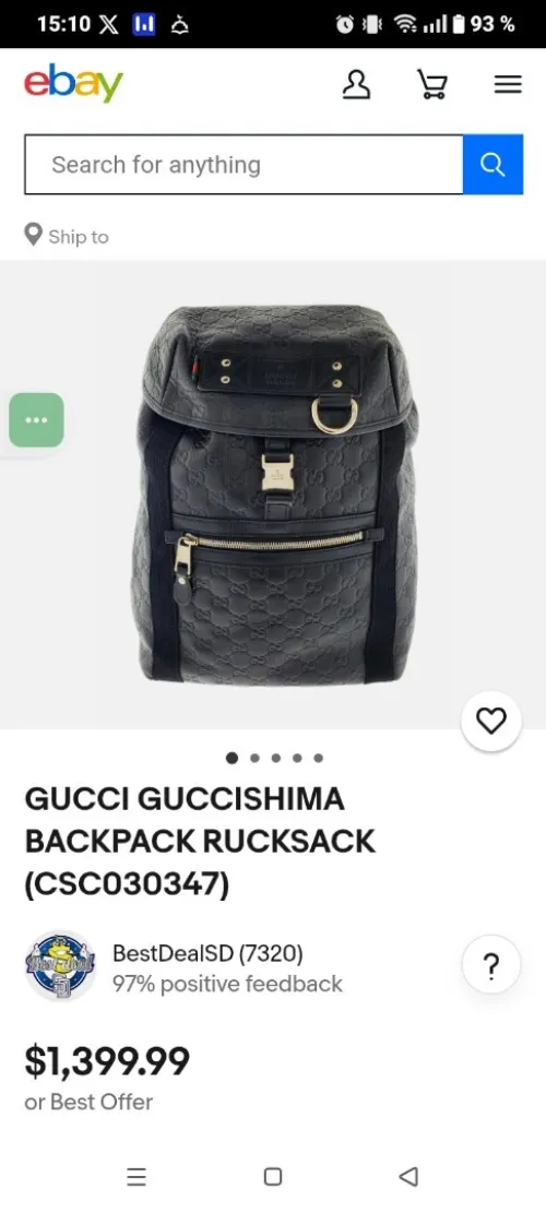 Sacs a dos Gucci original