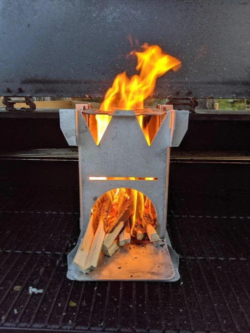 Réchaud à bois démontable pour camping