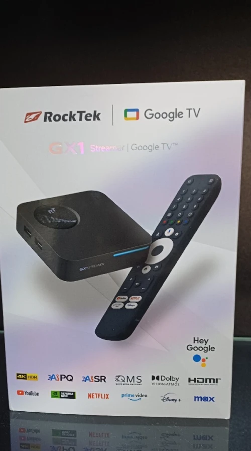 TV BOX Rocktek GX1 Google TV Certifié 4K 4/32GB