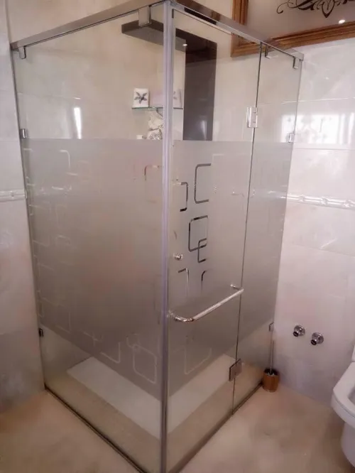 cabine de douches italien sur mesure  verre trempé