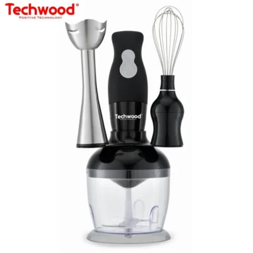Techwood Set 3en1 Mixeur Plongeur et Fouet et Hachoir 2 Vitesses 300w TMS-8365/66/60