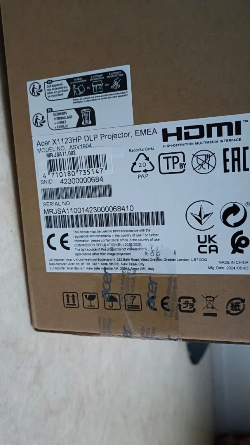 PROMO VIDÉO PROJECTEUR ACER X1123HP NEUF