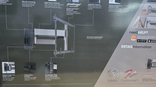 Vogel's Elite 5855 Ultra Fort Support TV pivotant 120 Jusqu'à 100" & 75 KG  VESA 600x400