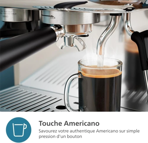 Philips Barista Brew Machine à Espresso Semi Automatique réservoir à grains de 250g (PSA3218/01)