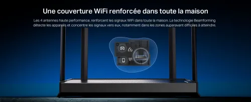 TP-Link Archer BE3600 Routeur WiFi 7 +  2 Ports 2.5G + 4 antennes à Haute Performance