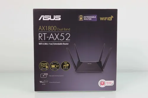 ASUS RT-AX52 (AX1800) Routeur extensible WiFi 6 double bande VPN intégré, compatible AiMesh