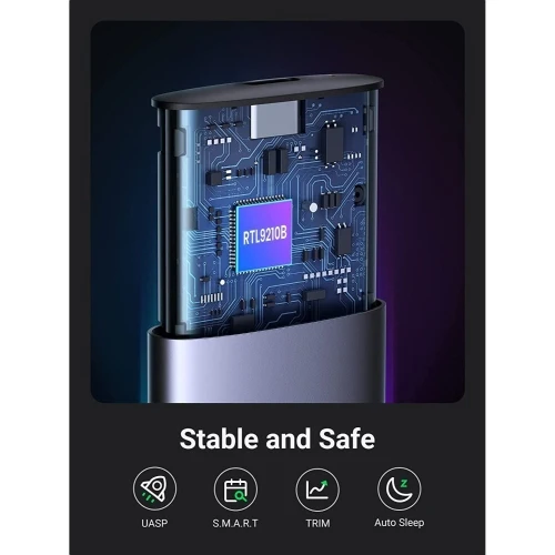 UGREEN BOÎTIER USB C 3.2 THUNDERBOLT 3 POUR SSD M.2 PCI-E NVME ou M.2 SATA avec Protection
