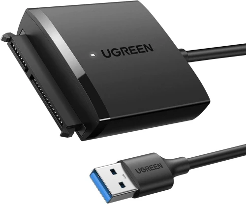 UGREEN Adaptateur USB SATA III Câble SATA USB Disque Dur pour 2,5 3,5 Pouces HDD SSD UASP