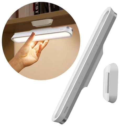 Baseus LED Lampe de Bureau Magnétique Lampe de Table Armoire Lumière USB Rechargeable 
