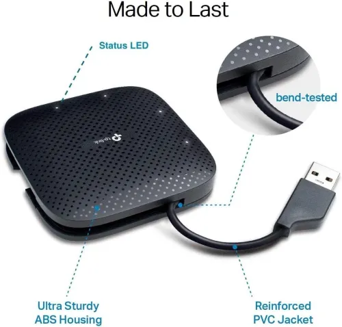 TP-LINK UH400 Hub 4 ports USB 3.0 - Windows & Max & Linux & TV et Autres 