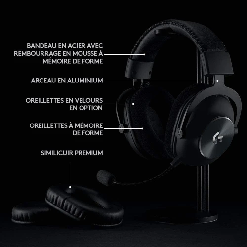 Logitech G Pro X Wireless Lightspeed Casque gaming sans fil DTS Headphone:X 2.0