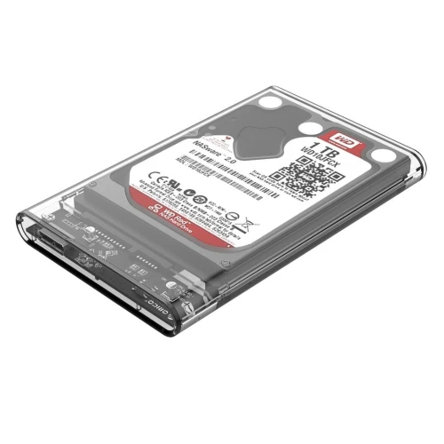 Orico 2,5 pouces (6,35 cm) SSD Sata Disque dur externe Portable Case Cover USB3.0 Transparent 