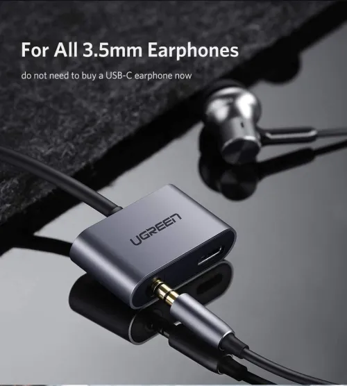 Adaptateur T  USB C vers 3,5 mm, écouteurs audio AUX 2 en 1 + charge PD Huawei + OnePlus + Xiaomi