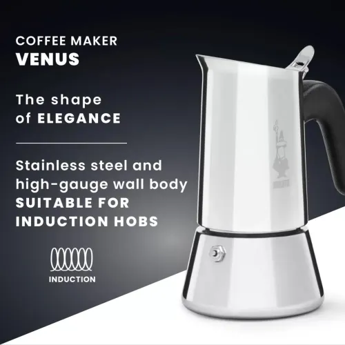Cafetière italienne Bialetti VENUS 6 Tasses INOX 18/10 Original