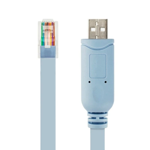 Câble De Console  Convertisseur USB Vers RJ45 1.8M Pour Routeur Cisco Huawei HP et Autres 