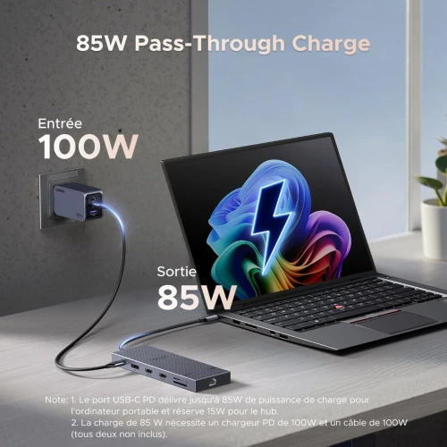 UGREEN Revodok 12 in 1 USB-C HUB 2 x HDMI 4K60Hz + DisplayPort 4K120Hz + 10Gbps Data + PD 100W 