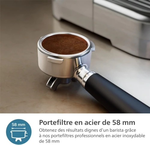 Philips Barista Brew Machine à Espresso Semi Automatique réservoir à grains de 250g (PSA3218/01)
