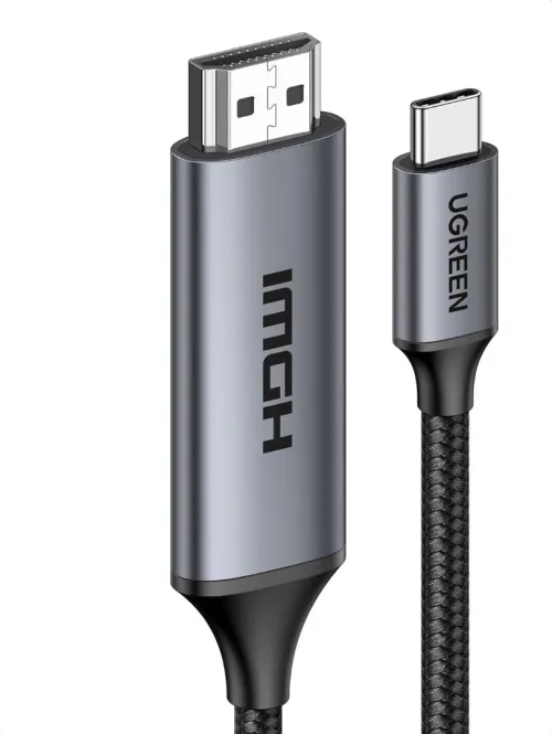 UGREEN Câble USB C vers HDMI 2.1 48Gbps 8K@60Hz 4K@240Hz HDR HDCP2.3 Full Compatible - 2 Métre 