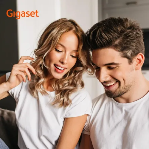 Gigaset A695A Duo - 2 téléphones DECT sans fil avec répondeur - écran à haut contraste - excellente qualité audio - profils sonores réglables - fonction mains libres, protection des appels, gris