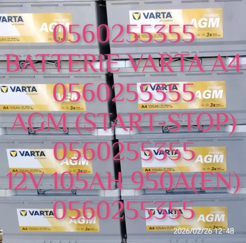 VARTA A4 AGM 12V 105AH 950A(EN)