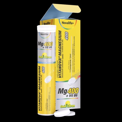 VITANOVA Magnésium 400 mg  VITAMINE B6 2 mg effervescent