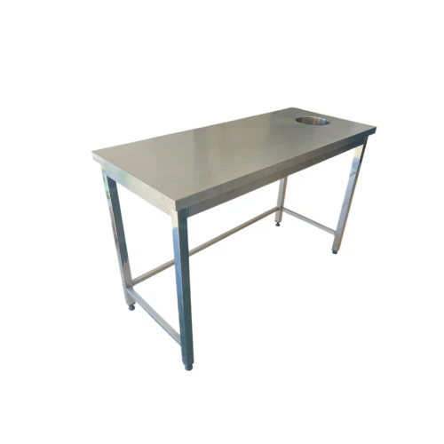 Table avec vide déchets