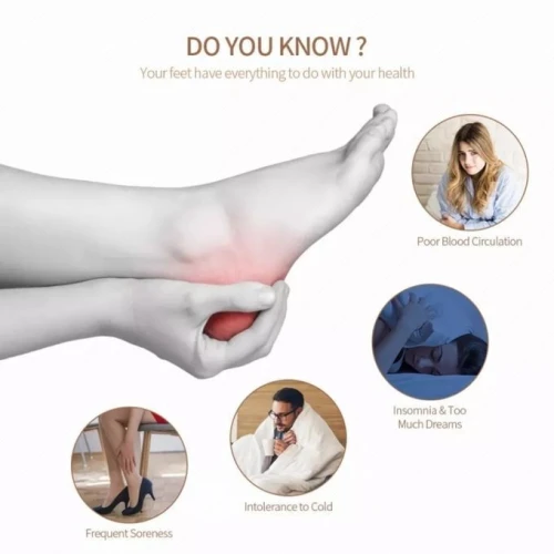 MASSEUR DE PIEDS MASSAGE SHIATSU ET MASSAGE PAR PRESSION AVEC INFRAROUGE 