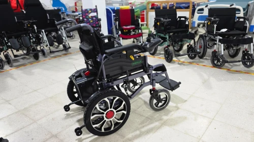 Fauteuil roulant électrique JRWD1601U | Pliable, 20Ah, roues aluminium