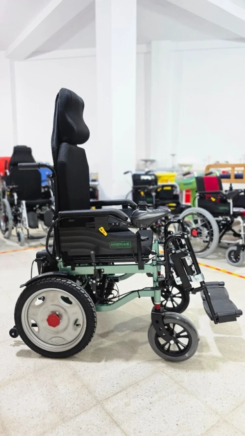 Fauteuil Roulant Électrique JRWD1603U | Dossier Haut, Grandes Roues, Autonomie jusqu à 15 km