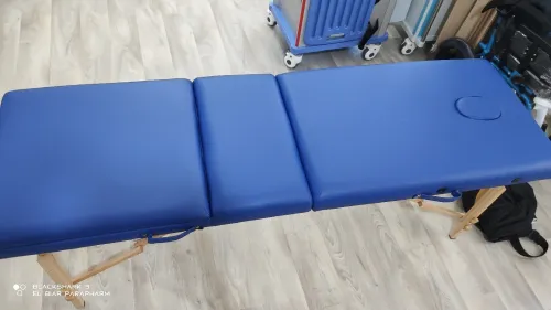 Table de massage en bois pliable 3 zone