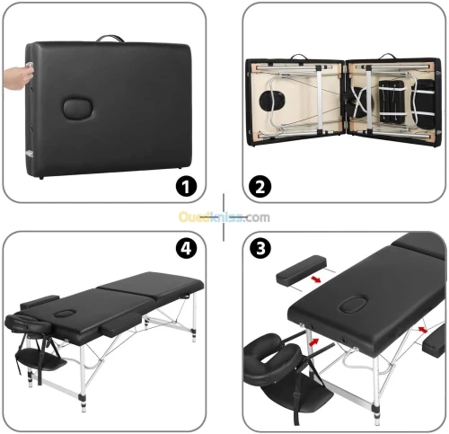 TABLE DE MASSAGE EN ALUMINIUM 2 ZONE