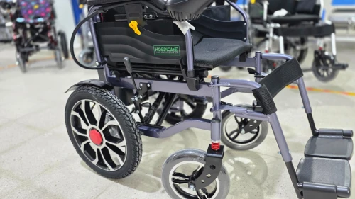 Fauteuil roulant électrique JRWD1601U | Pliable, 20Ah, roues aluminium