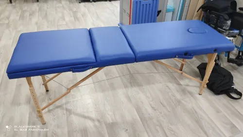 Table de massage en bois pliable 3 zone