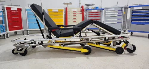 Brancard d'ambulance avec potence - Chariot brancard ambulance