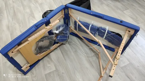 Table de massage en bois pliable 3 zone