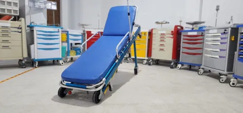 Brancard d'ambulance avec potence - Chariot brancard ambulance