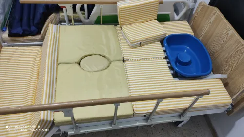 Lit Médicalisé Manuel 7 Position Avec Toilettes En ABS Importation