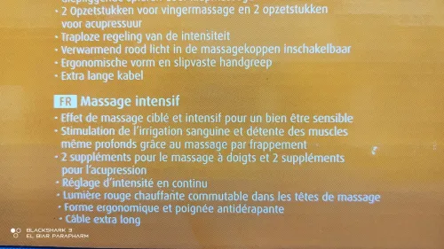 Appareil de massage intensif à main avec infrarouge ITM Blanc Medisana