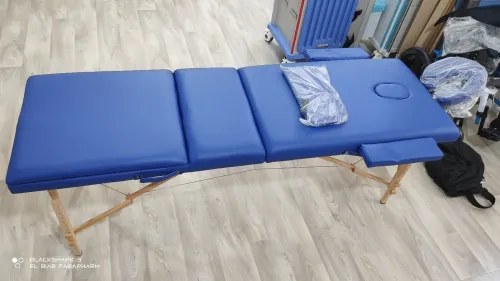 Table de massage en bois pliable 3 zone