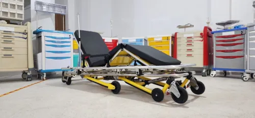 Brancard d'ambulance avec potence - Chariot brancard ambulance