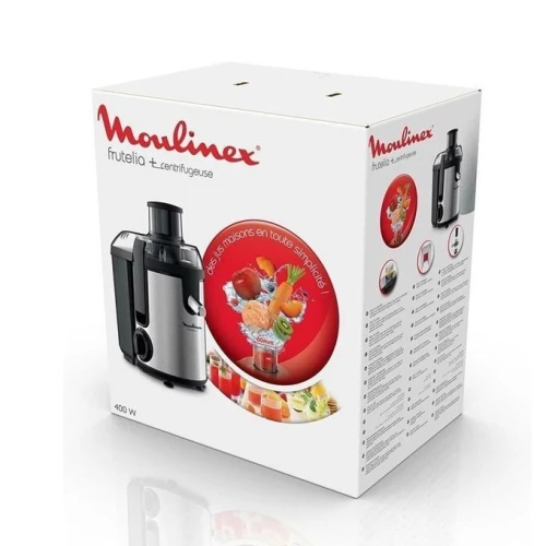 Moulinex Centrifugeuse FRUTELIA - 2 vitesses - 400 W JU420D10 - inox