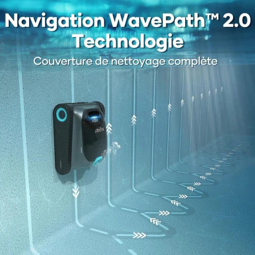 AIPER Scuba S1 Robot Piscine Fond et Parois, Ligne d'eau, Aspirateur Piscine sans Fil, 4 Modes, 150Min d'Autonomie, Escalader Les Murs, Navigation Intelligente 2.0, Idéal pour Piscines Enterrées 150m