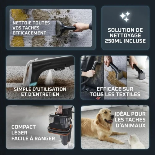 Aspirateur à main Rowenta Shampouineuse textile Clean It IN5011F0