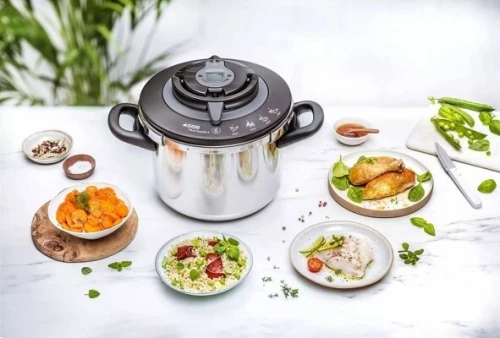 Seb Nutricook+ Cocotte-minute 6 L inox, Autocuiseur induction,  Fabriqué en France P4220705