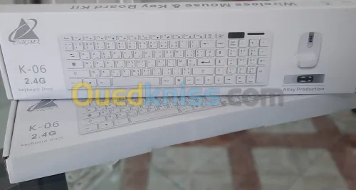 Combos Clavier Souris sans fil Blanc