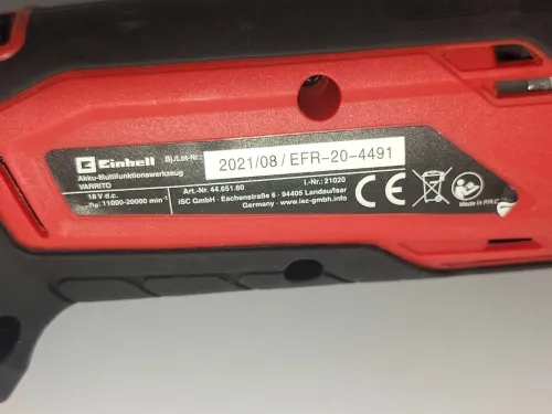 Outil Multifonction Einhell 18V Einhell Varitto Power X Change avec option Quick Release