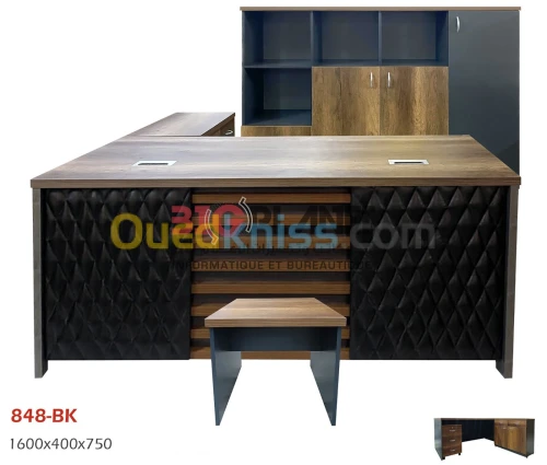 Ensemble de bureau local en mélamine à 5 éléments #848