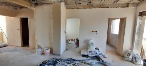 Plâtre projeter 