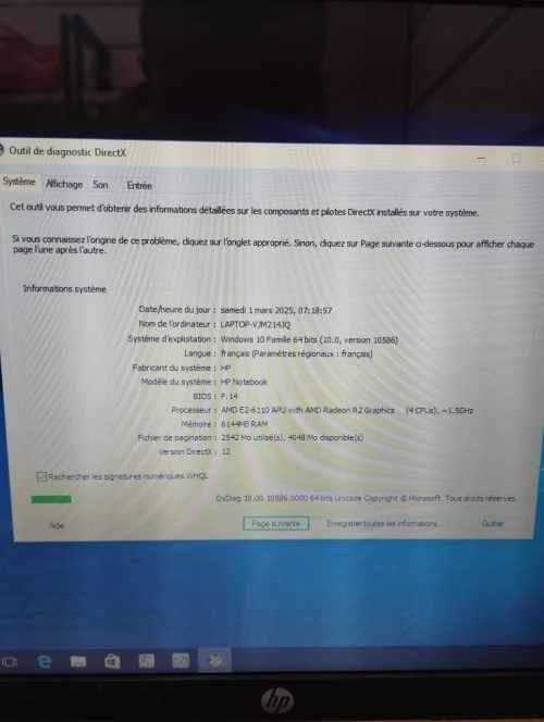 HP Notebook AMD E2 6110 6GB RAM Windows 10