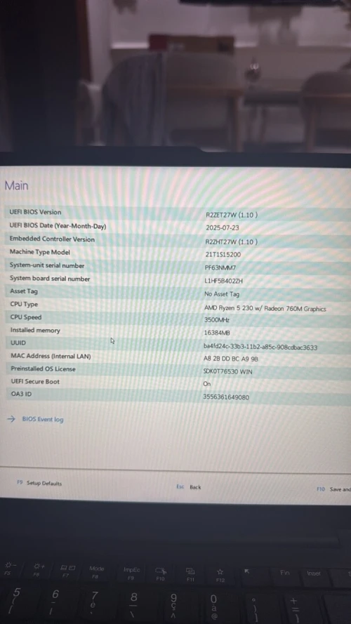 Lenovo ThinkPad E14 Gen 7 Rayzn5 230 16/512